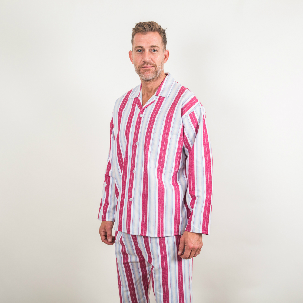Somax Stripe Flannel Pyjama Mens Pyjamas