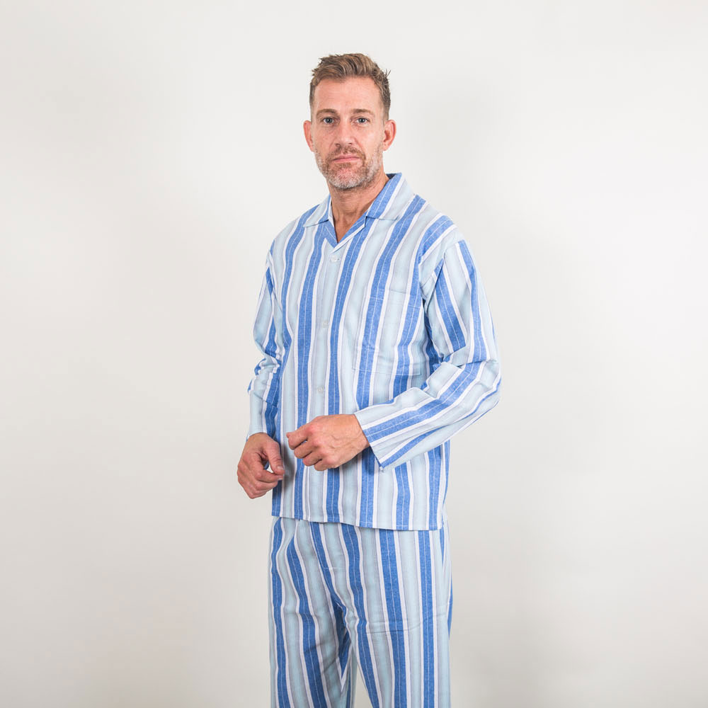 Somax Stripe Flannel Pyjama - Men's Pyjamas